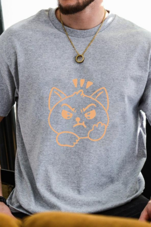 Angry Cat Icon T-Shirt