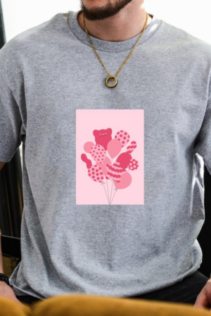 Cute Pink Balloon Design T-Shirt