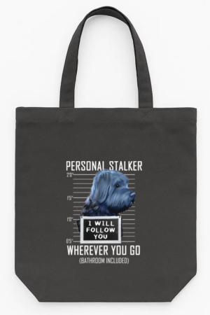 I Will Follow You Dog Tote Canvas Bag