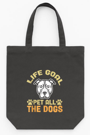 Life Goal Pet All The Dogs Tote Canvas Bag
