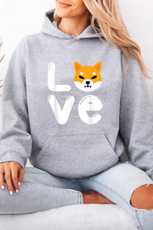 Love Shiba Inu Dog Hoodie