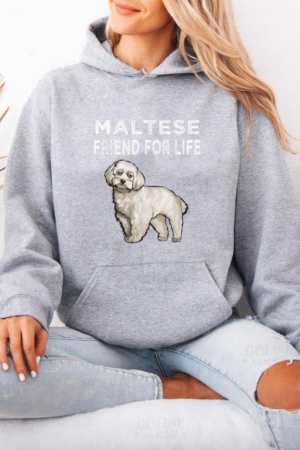 Maltese Friend For Life Dog Hoodie