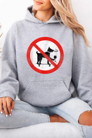 No Smoking Drinking Skateboarding Dog Hoodie