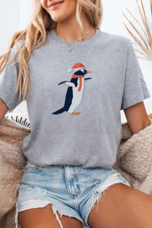 Penguin Flat Xmas T-Shirt