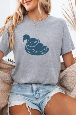 Penguin Sleeping On A Flamingo Float T-Shirt