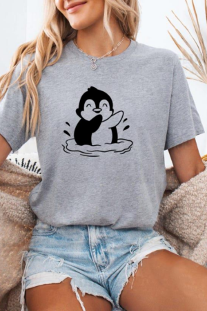 Penguin Splashing In Water T-Shirt