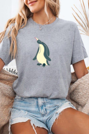 Penguin Standing Eyes Closed T-Shirt