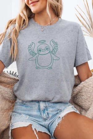 Penguin Stroke Angel Animals T-Shirt