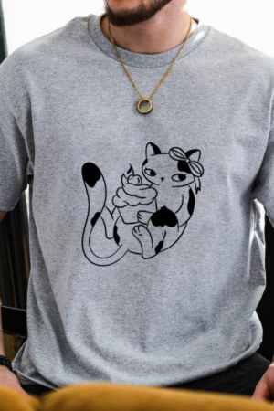 Playful Cat With Cupcake T-Shirt