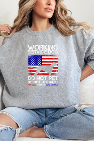 PTSD Awareness Service Dog Assistant K9 Sweatshirt
