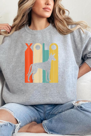 Retro Vintage Xolo Silhouette Dog Sweatshirt