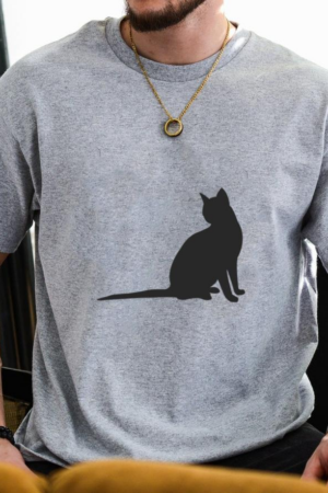 Shorthair Cat Sitting  T-Shirt
