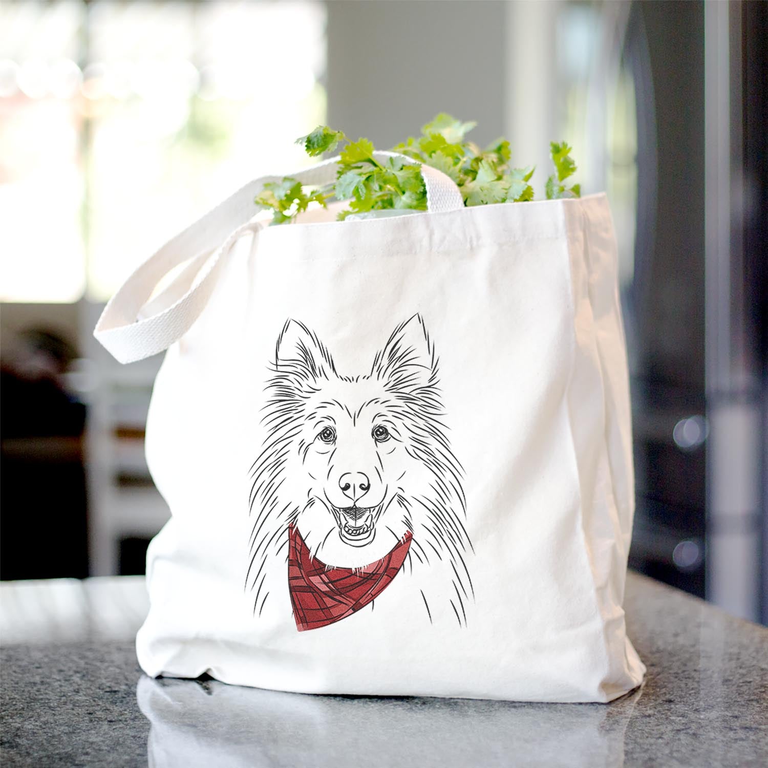 Sheltie Dog Tote Bag - Stylish Cotton Canvas Accessories