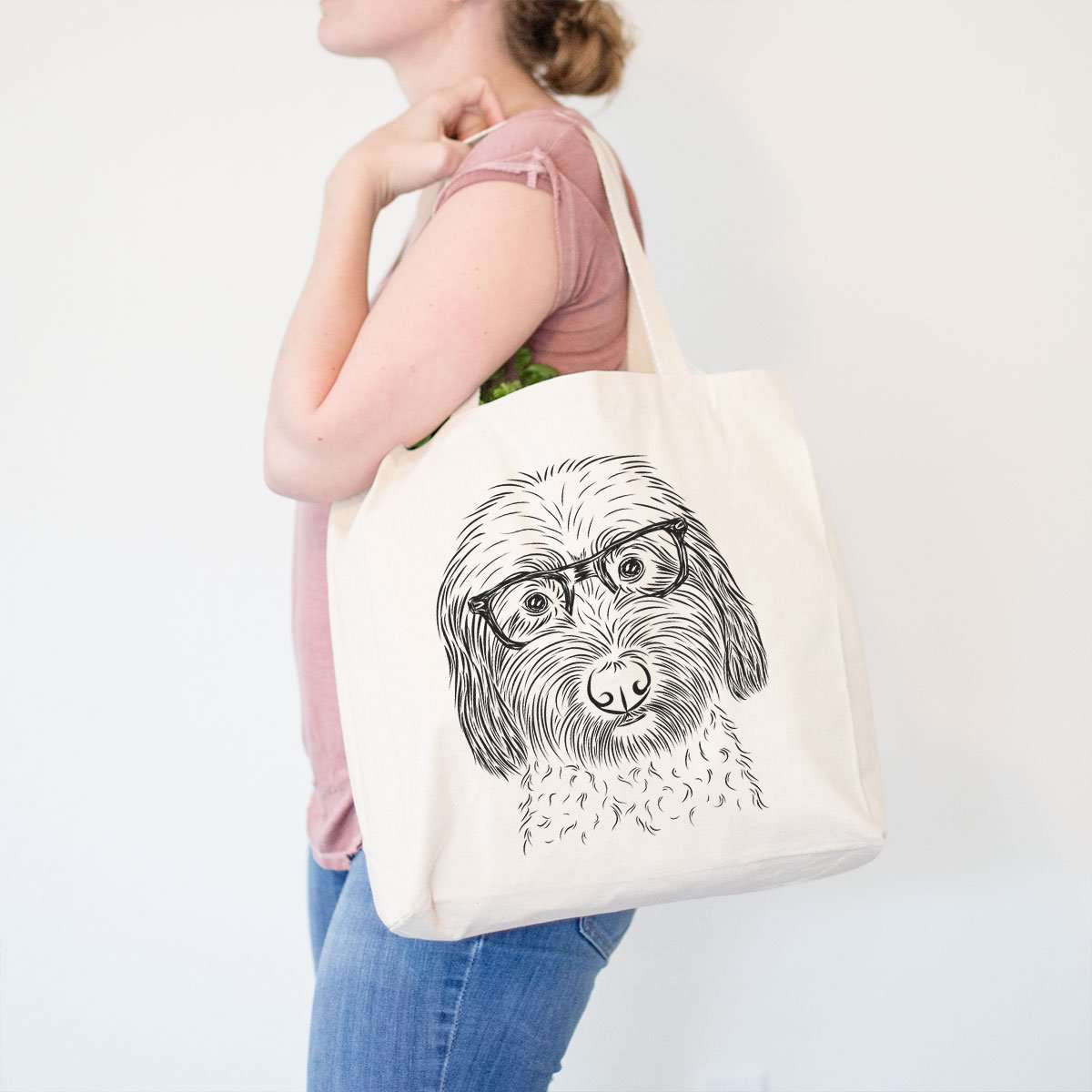 Beige Soft Coated Wheaten Terrier Canvas Tote Bag