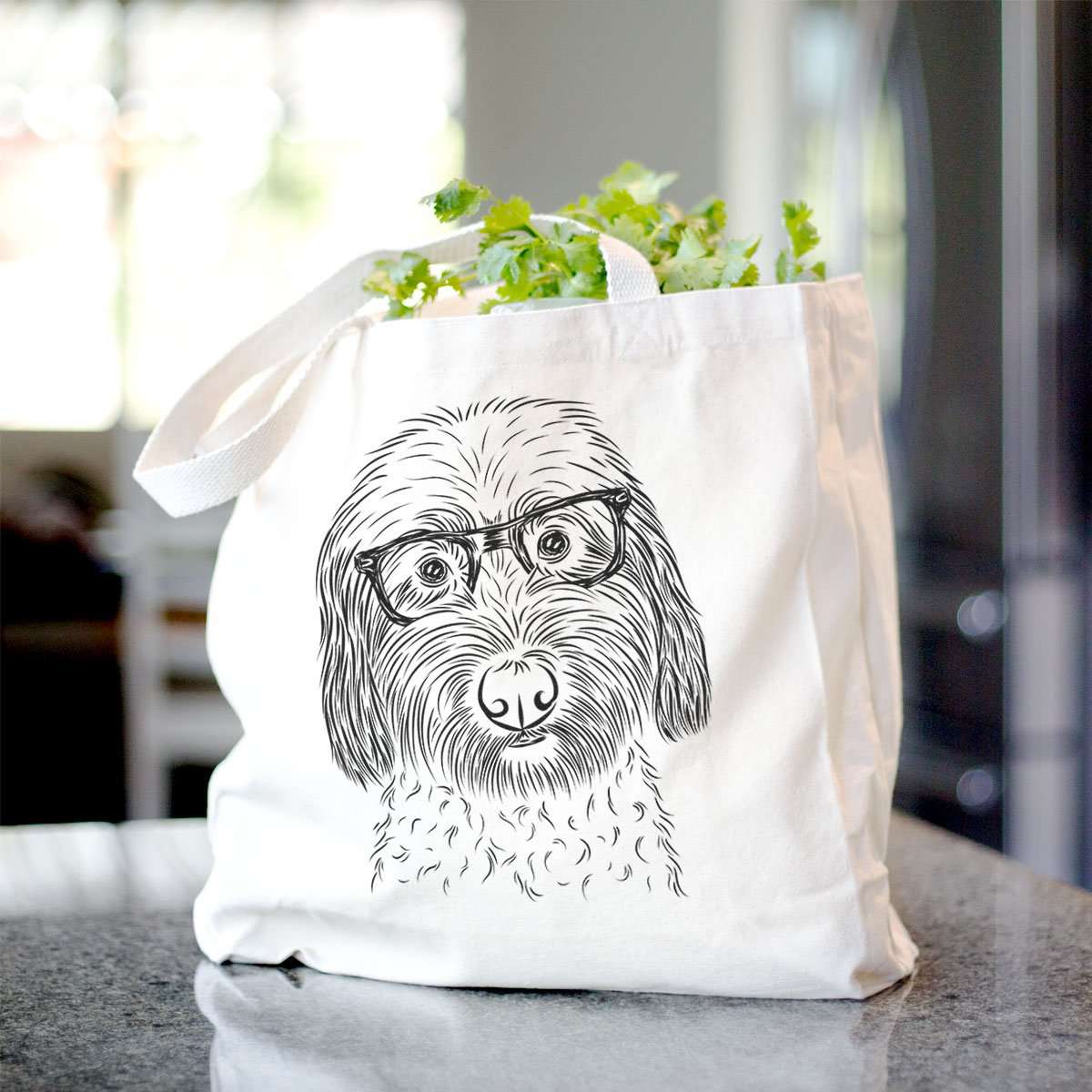Beige Soft Coated Wheaten Terrier Canvas Tote Bag