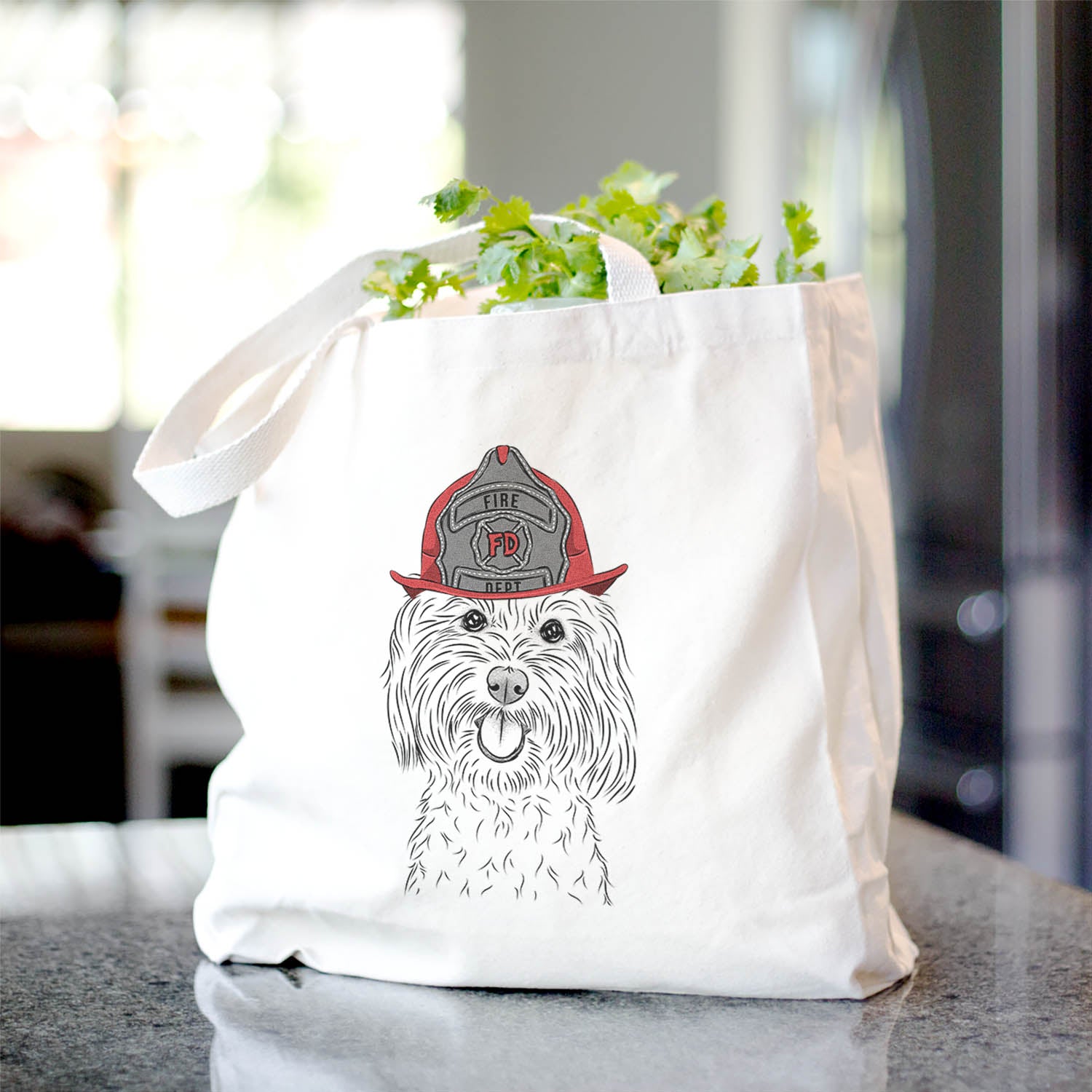 Cotton Canvas Dog Tote Bag - Stylish Pet Lover Accessory