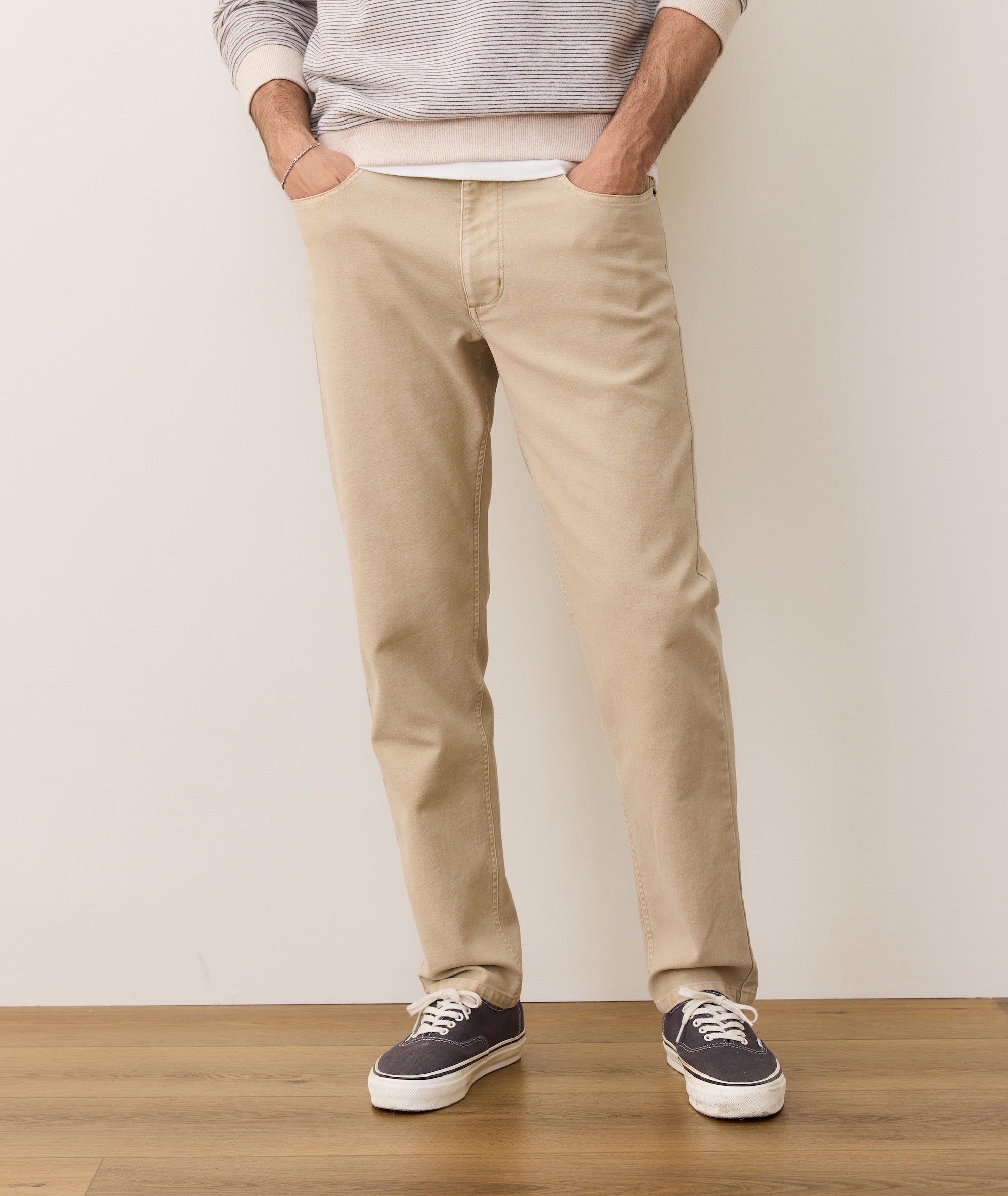 Flex Terry Slim Straight Pant
