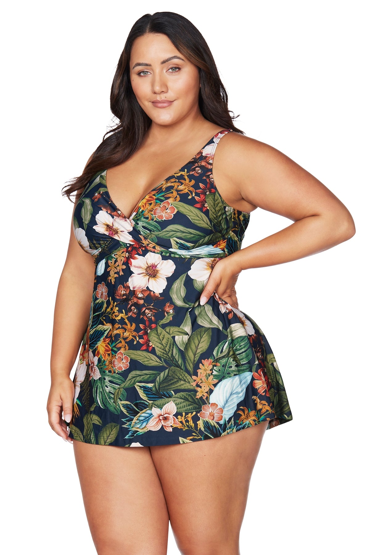 Into The Saltu Delacroix Multi Cup One Piece Swimdress