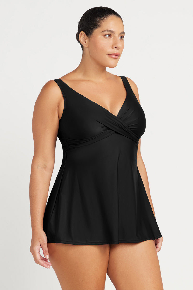 Black Onyx Delacroix Multifit Cup Swim Dress