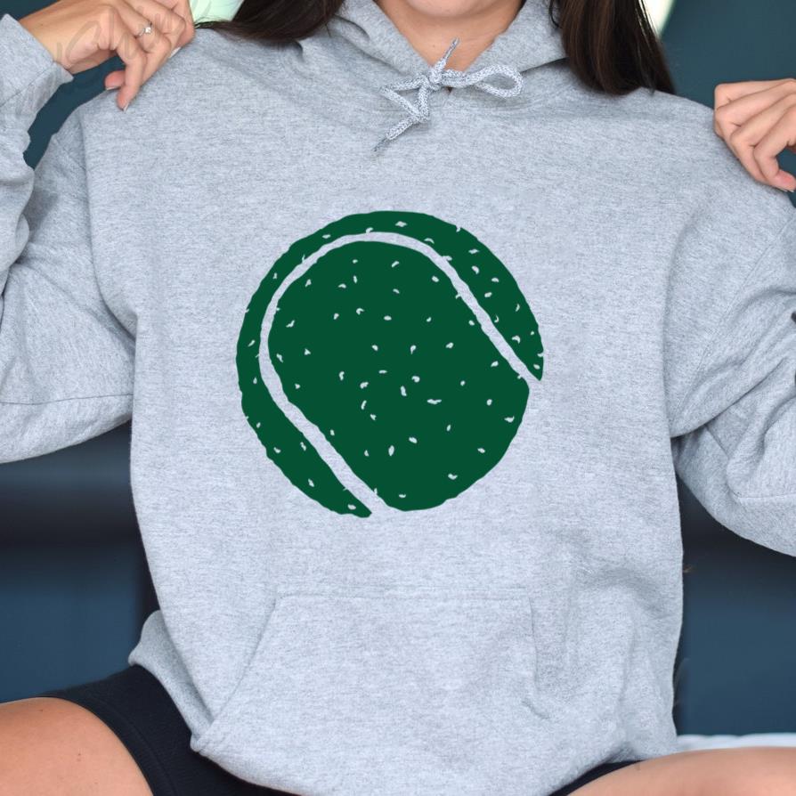 Dark Green Tennis Ball Hoodie