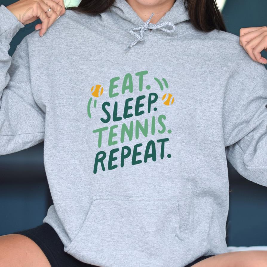 Eat Sleep Tennis Repeat Hoodie