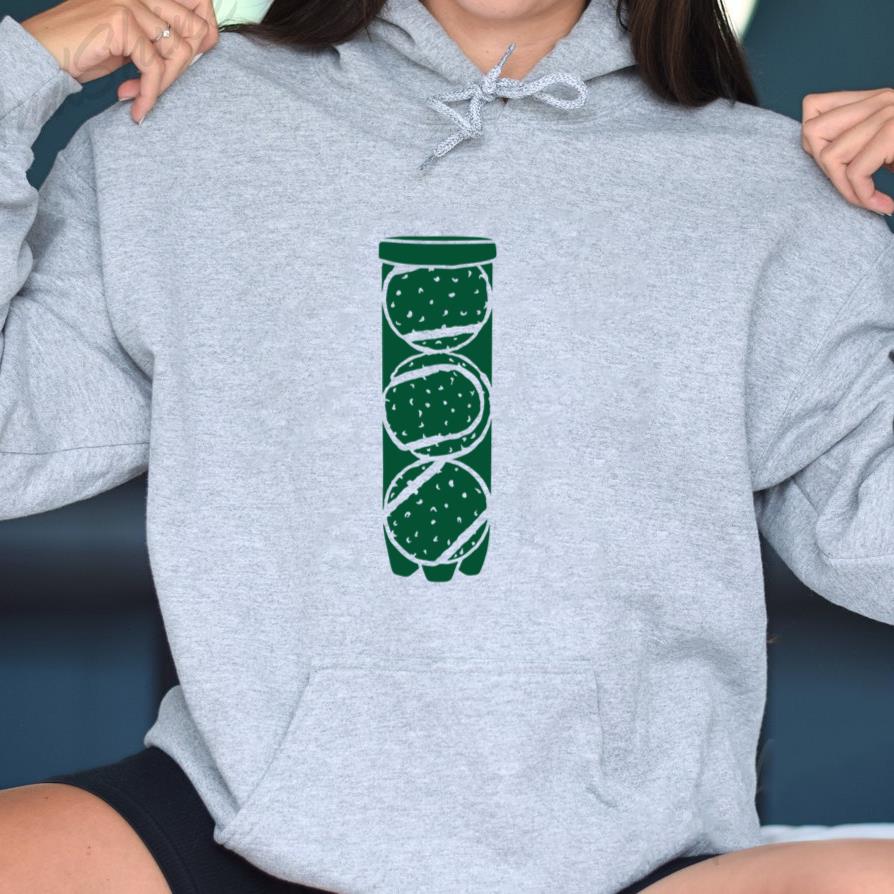 Green Bottle With Tennis Balls In It Hoodie