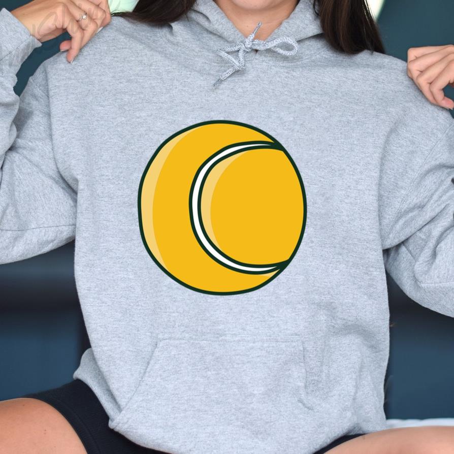 Isolated Yellow Tennis Ball Hoodie