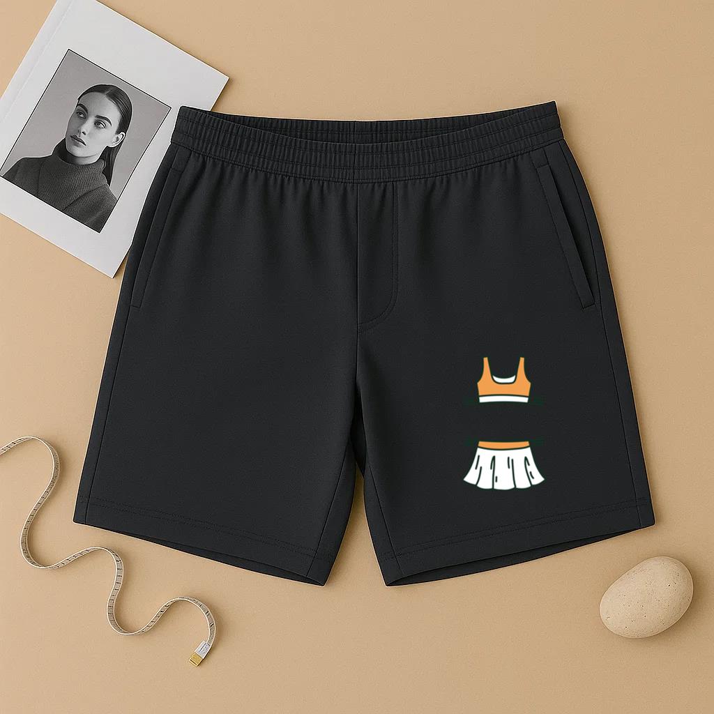 Orange And White Tennis Skirt Short