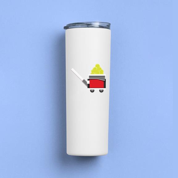 Tennis Ball Machine Icon Skinny Tumbler 20oz